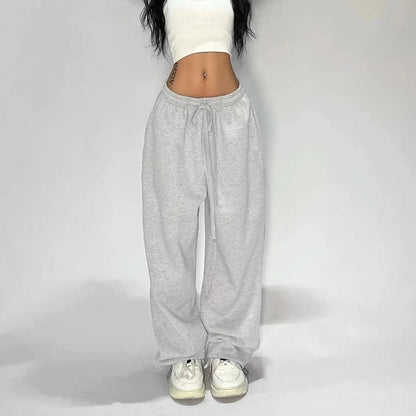 Embroidered Dog Baggy Sweatpants
