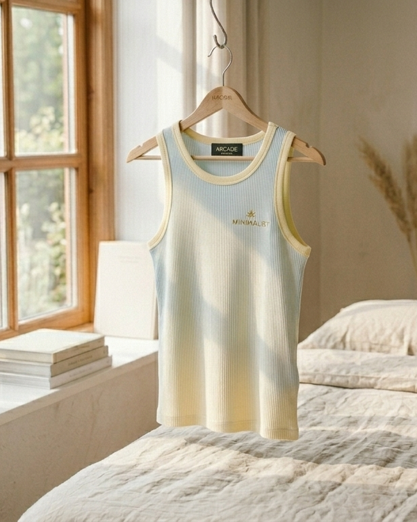 Cloud Breeze Ribbed Tank