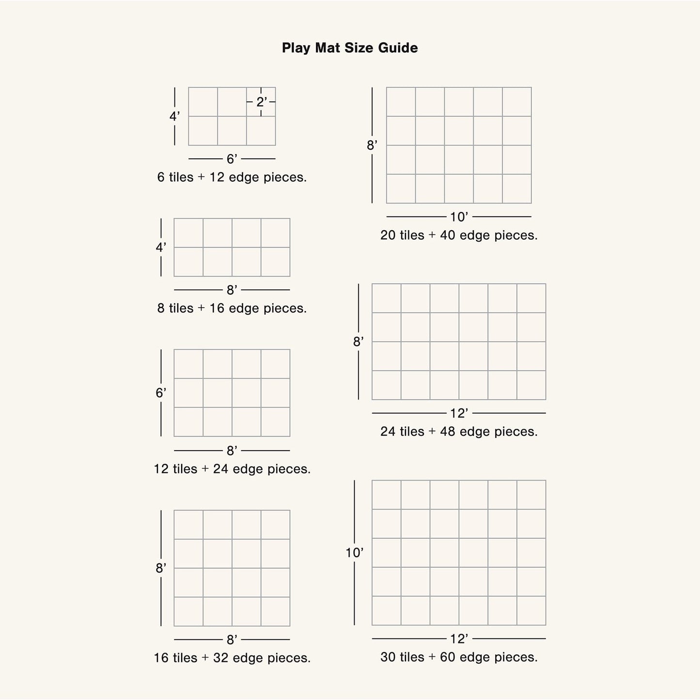 SadBeige™ Puzzle Play Mat